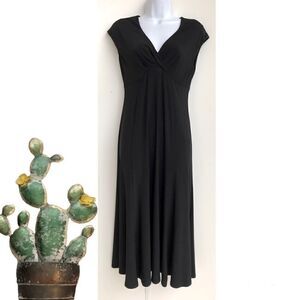Jones New York Black Stretch Fabric Dress sz 4